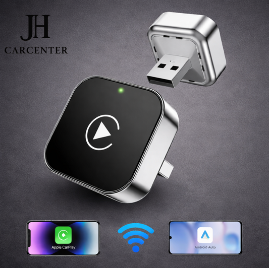 2-in-1 Draadloze CarPlay & Android Auto Adapter met usb naar usb c adapter